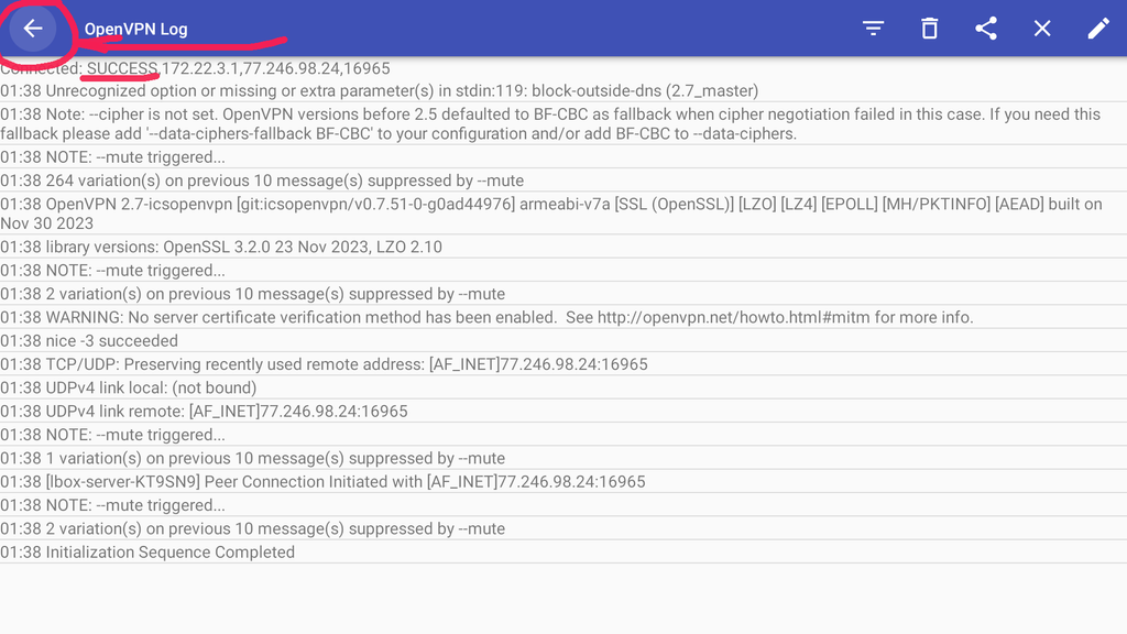 Настройка подключения OpenVPN для Android на Android TV, Smart TV